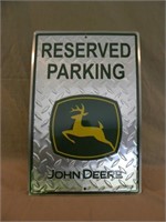 NIBJohn Deere 12" x 18" Reserved Parking Sign