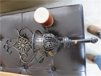 Metal candle/ plant wall holder