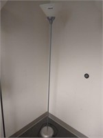 Brushed Nickel Floor Lamp w/Cone Shade