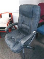 Dark Grey/Black Microfiber Desk Chair w/Arms