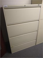 Global File Cabinet, Putty Lateral Filing 4 Drawer