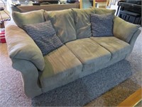 Suede Couch, 86" long