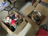 2 - boxes of christmas décor