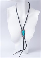 Jewelry Sterling Silver Turquoise Bolo Tie