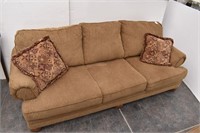 ASHLEY Furniture Chenille Sofa with 2-Pillows
