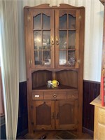 Solid Maple Corner Cabinet