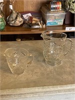 2 Pcs. We Believe Cut Glass Glassware