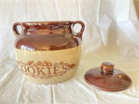 Brown and Yellow Cookie Jar