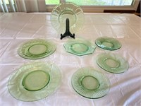 7 Pcs. Vaseline Plates