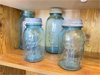 4 Pcs. Antique Ball Mason Jars