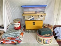 Vintage Sewing Items and Tins