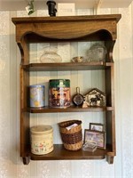 Solid Wood Shelves & white shelf