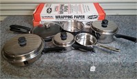 Mixed Lot Of Packing Paper And Pots & Pans