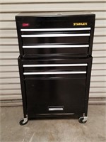 Stanley Stacking Rolling Toolbox Full Of Handtools