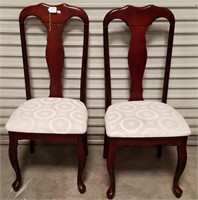 Pair Of Queen Anne Dining Chairs