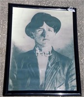 Framed "Billy the Kid?" Poster 21" x 17"