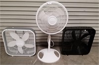2 Box Fans And A Floor Fan (All Work)