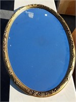 Gold Framed Oval Mirror 32" x 23"