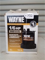 Wayne 1/6HP Submersible Pump (Works)