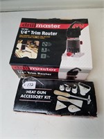 Drillmaster 1/4" Trim Router & Heat Gun Accessory