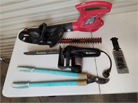 Electric Trimmer, Chainsaw And Blower (ALL WORK)