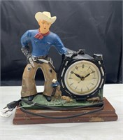 Antique Cowboy Clock