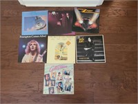 Set of 7 Vinyl Record Albums-Billy Joel, ZZ Top