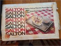 Vintage Salton Electric Food Warmer with box