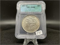 Better Morgan Dollars:  1897-O graded AU58 by ICG