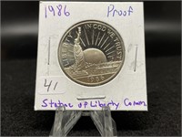 Proof Kennedy Halves:  1986 Statue of Liberty Comm