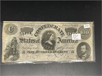 1864 Confederate $100 (Lucy Pickens)