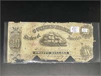 1861 Confederate $20