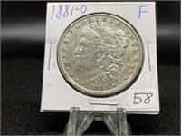 Morgan Silver Dollars:    1881-O