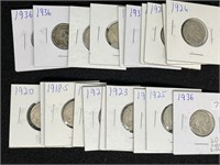 Lot of (20) assorted buffalo nickels