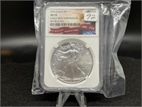 2016 Silver Eagle (MS70 in Eagle 30th Ann. NGC Hol