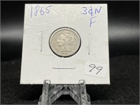 Three Cent Nickel:  1865