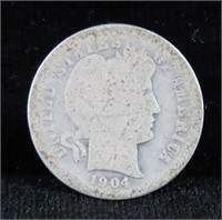 1904-S BARBER SILVER DIME