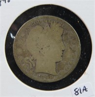 1898 BARBER HALF DOLLAR