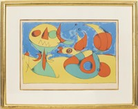 Joan Miro "Oiseau Zephyr" Color Lithograph 1960