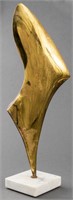 Modern Abstract Bronze And Marble Sculpture