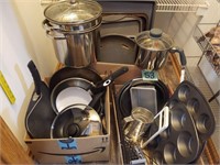 (3) Boxes of Stainless & Aluminum Cookware