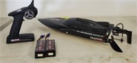 2.4GHZ RC RACING FLIPPED BOAT WITH BATTERIES