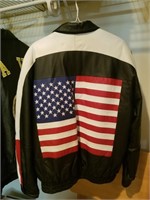 Interstate Leather USA Flag Coat