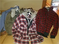 Lot of (5) Men's Cotton & Flannel Hoodies