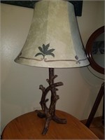 Pair of Northwoods Twig & Leaf Table Lamps