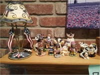 Lot of Resin Indians & Cows