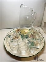 Clear Glass Juice Pitcher