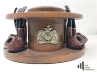 Dr. Grabow Imported Briar Pipes and Display Stand