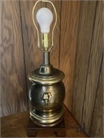 Brass Table Lamp on Base