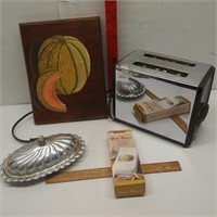 Proctor Toaster, Butter Dish,Mini Dicer & Picture